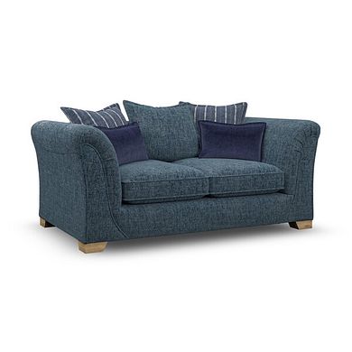 Milldale 2 Seater Pillow Back Sofa in  Milo Navy Fabric with Navy Scatters
