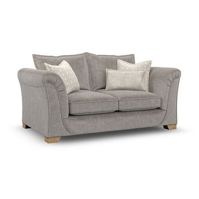 Milldale 2 Seater Sofa in Garda Acier Fabric with Linen Scatters