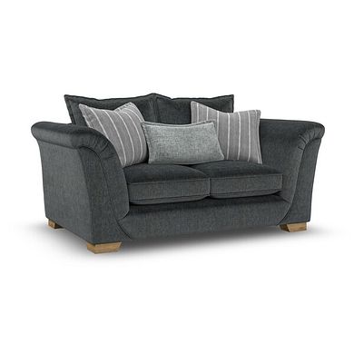 Milldale 2 Seater Sofa in Garda Carbon Fabric with Grey Scatters