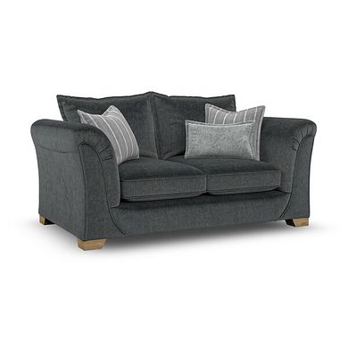 Milldale 2 Seater Sofa in Garda Carbon Fabric with Grey Scatters
