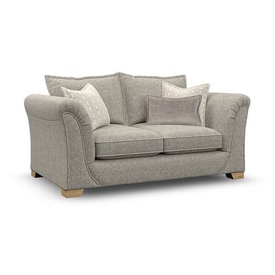 Milldale 2 Seater Sofa in Milo Mink Fabric with Linen Scatters
