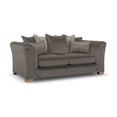 Milldale 3 Seater Pillow Back Sofa in Garda Moody Fabric with Earth Scatters