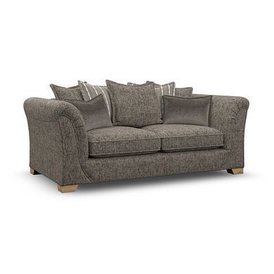 Milldale 3 Seater Pillow Back Sofa in  Milo Mocha Fabric with Earth Scatters