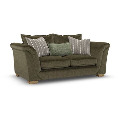 Milldale 3 Seater Sofa in Garda Seaweed Fabric with Earth Scatters