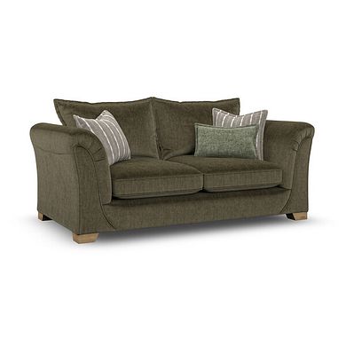 Milldale 3 Seater Sofa in Garda Seaweed Fabric with Earth Scatters
