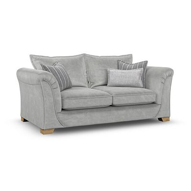 Milldale 3 Seater Sofa in Garda Showers Fabric with Grey Scatters