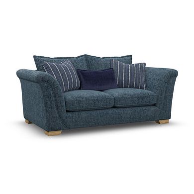 Milldale 3 Seater Sofa in  Milo Navy Fabric with Navy Scatters