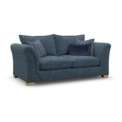 Milldale 3 Seater Sofa in  Milo Navy Fabric with Navy Scatters