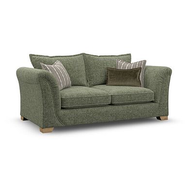 Milldale 3 Seater Sofa in Milo Olive Fabric with Earth Scatters