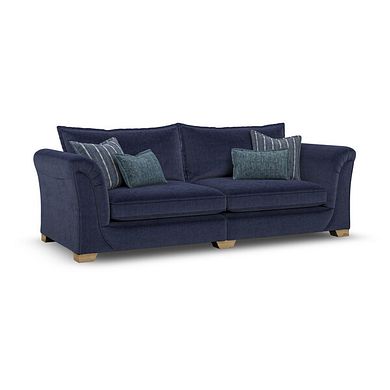 Milldale 4 Seater Sofa in Garda Atomic Fabric with Navy Scatters