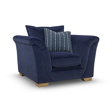 Milldale Armchair in Garda Atomic Fabric with Navy Scatters