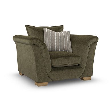 Milldale Armchair in Garda Seaweed Fabric with Earth Scatters