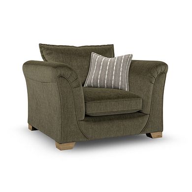 Milldale Armchair in Garda Seaweed Fabric with Earth Scatters