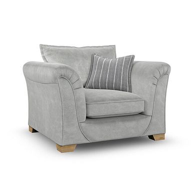 Milldale Armchair in Garda Showers Fabric with Grey Scatters