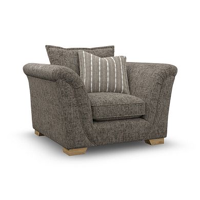 Milldale Armchair in Milo Mocha Fabric with Earth Scatters