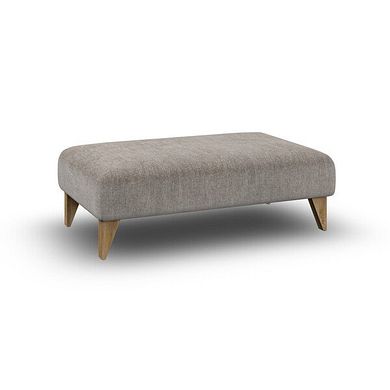 Milldale Footstool in Garda Acier Fabric