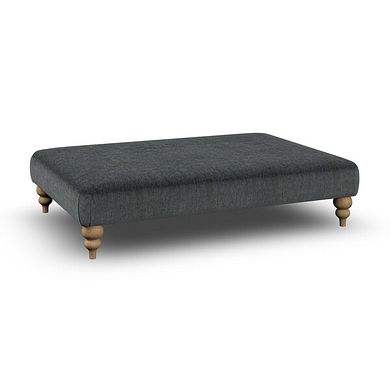Milldale Grande Footstool in Garda Carbon Fabric