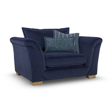 Milldale Loveseat in Garda Atomic Fabric with Navy Scatters