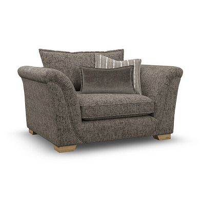 Milldale Loveseat in  Milo Mocha Fabric with Earth Scatters