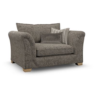 Milldale Loveseat in  Milo Mocha Fabric with Earth Scatters