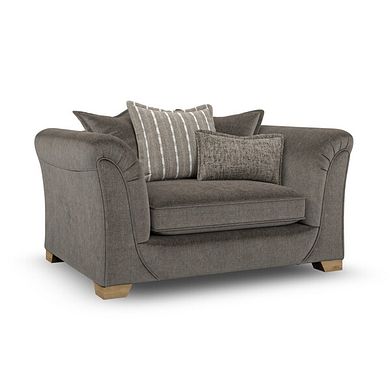 Milldale Pillow Back Loveseat in Garda Moody Fabric with Earth Scatters