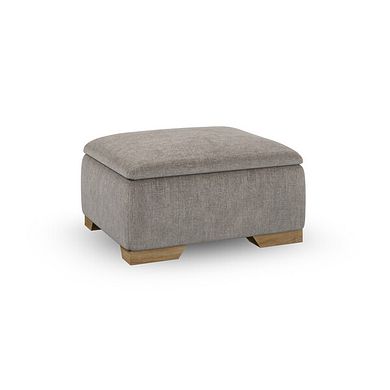 Milldale Storage Footstool in Garda Acier Fabric