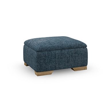 Milldale Storage Footstool in Milo Navy Fabric