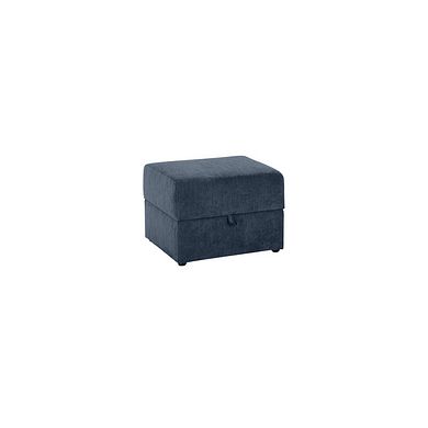 Milner Storage Footstool in Denim Fabric