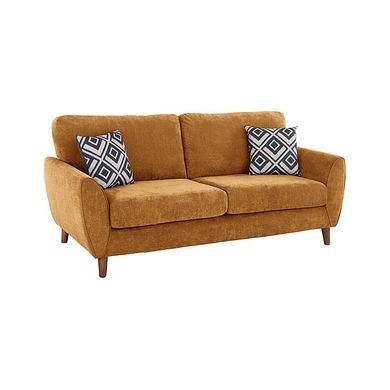Milner 3 Seater Sofa in Mustard Fabric