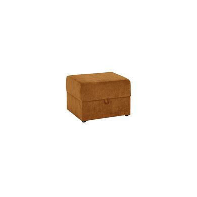 Milner Storage Footstool in Mustard Fabric