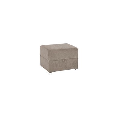 Milner Storage Footstool in Stone Fabric