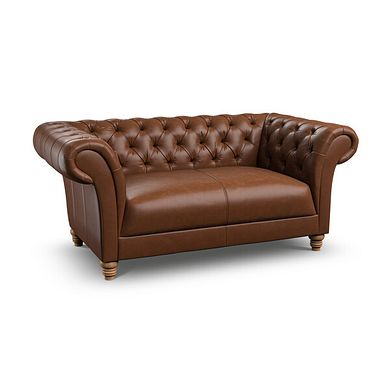 Montgomery 2 Seater Sofa in Chestnut Brown Leather