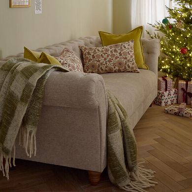 Montgomery 3 Seater Sofa in Arlan Abalone Fabric