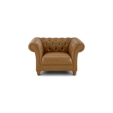 Montgomery Armchair in Brown Leather