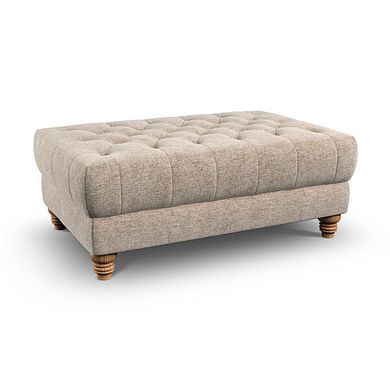 Montgomery Footstool in Arlan Abalone Fabric