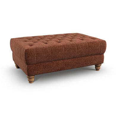 Montgomery Footstool in Arlan Copperwood Fabric
