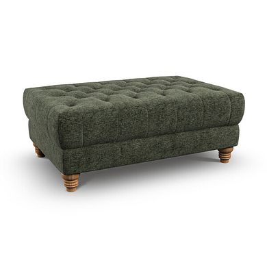 Montgomery Footstool in Arlan Mossy Fabric