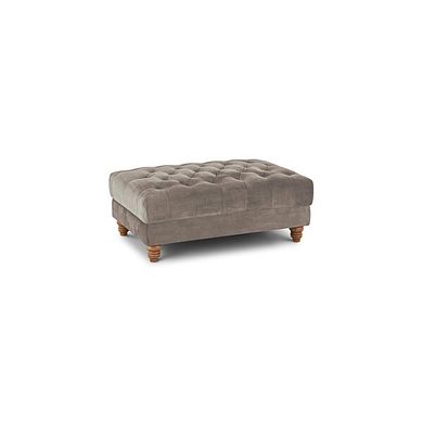 Montgomery Footstool in Mink Velvet