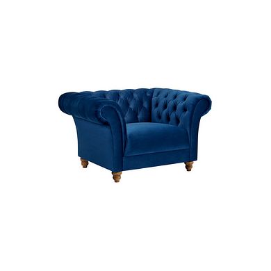Montgomery Armchair in Navy Velvet