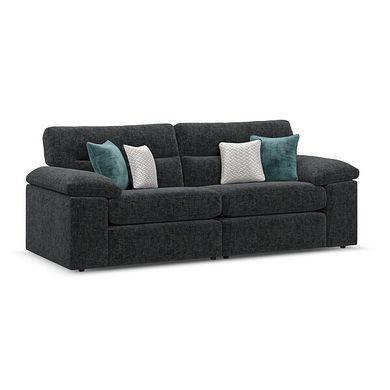 Morgan 3 Seater Sofa in Cupid Charcoal fabric