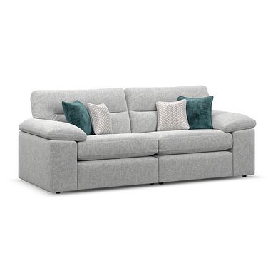Morgan 3 Seater Sofa in Cupid Silver fabric