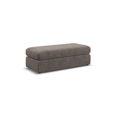 Morgan Large Fender Footstool in Cupid Brown fabric
