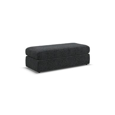 Morgan Large Fender Footstool in Cupid Charcoal fabric