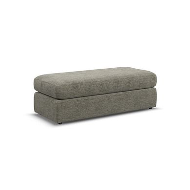 Morgan Large Fender Footstool in Olive Green fabric 
