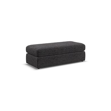 Morgan Large Fender Footstool in Santos Black fabric