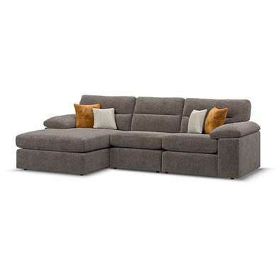 Morgan Modular 3 Seater Left Hand Chaise Sofa in Cupid Brown fabric - Group 14