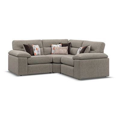 Morgan Modular Group 1 in Santos Taupe with Orange and Beige Scatters 