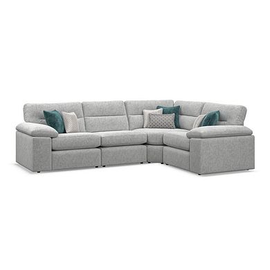 Morgan Modular Group 2 in Cupid Silver fabric