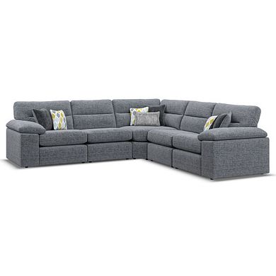 Morgan Modular Group 3 in Santos Grey with Green and Grey Scatters 