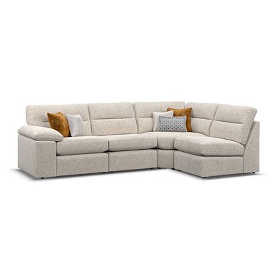 Morgan Modular Group 4 in Cupid Beige fabric